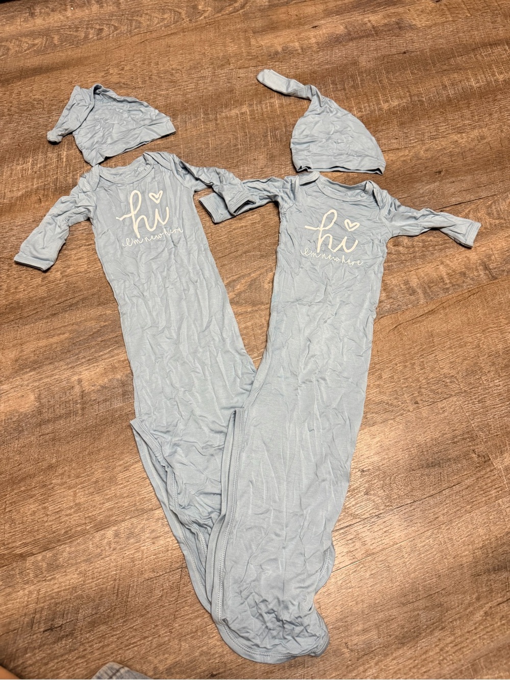 2 0-3m sleepers and hats! Twins?